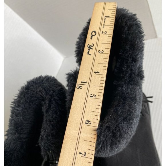 Makalu Womens Suede Boots with Side Zip and Fur Trim Size 5M Outdoor Streetwear - Picture 8 of 9